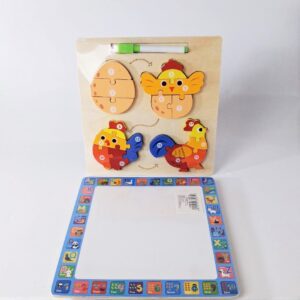 4 puzzles + ardoise